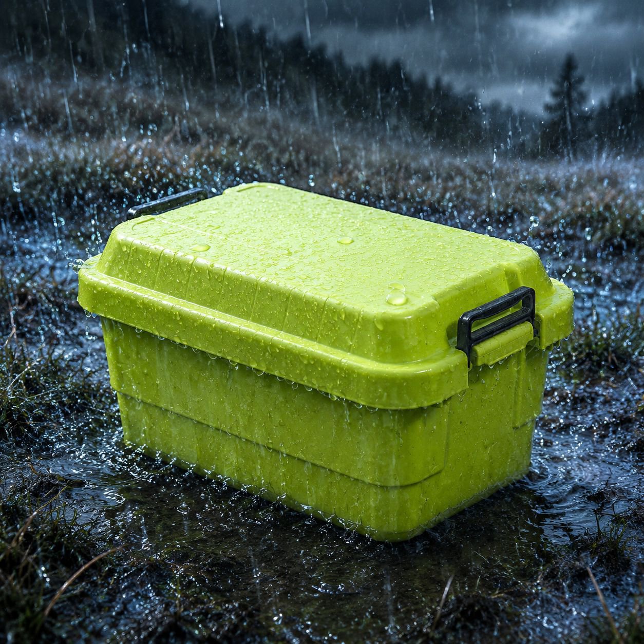 Boîte de rangement extérieure en plastique épais avec couvercle