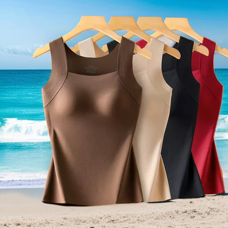 추동용 여성 고정배 스킨 내복 조끼