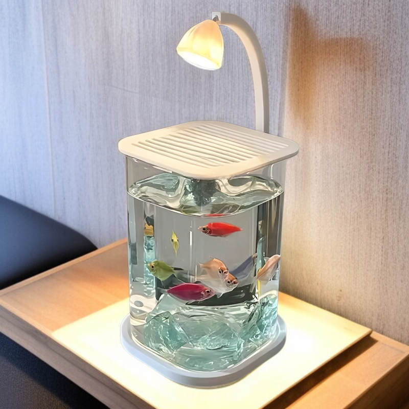 スーパーホワイトの闘魚用高級ガラス水槽