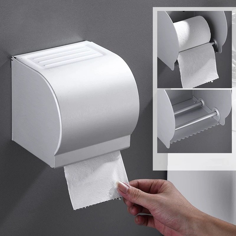 대형 알루미늄 방수 휴지통 무광