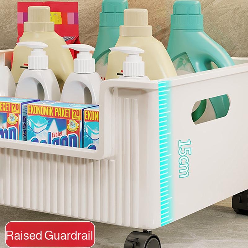 Bathroom cabinet under the shelf toilet sink movable laundry detergent rack balcony washing machine 