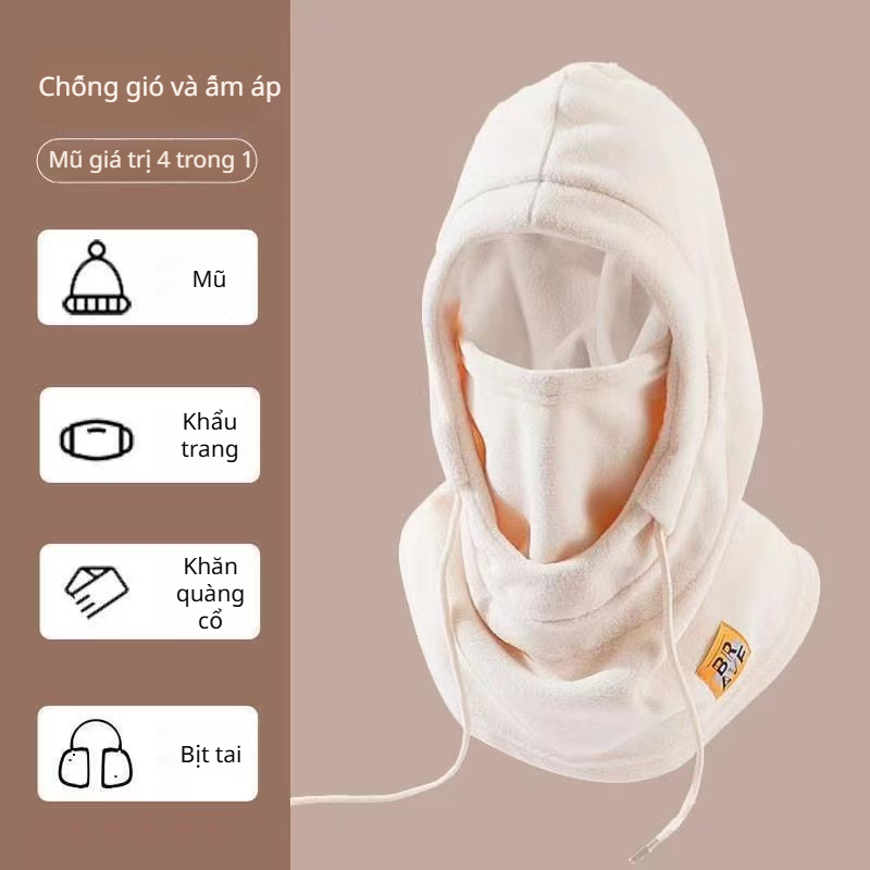 Mũ Ấm Khăn Quàng Cổ Mặt Nạ Để Giữ Ấm Chống Lạnh Và Chắn Gió Khi Đạp Xe