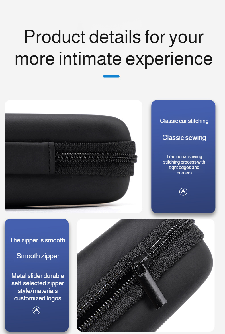 Organized electronics bag with built-in Bluetooth headset