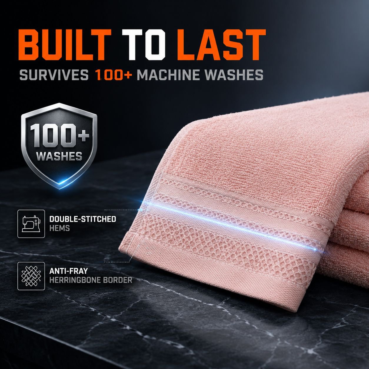 Antibacterial Soft Absorbent Lint-Free Pure Cotton Towel