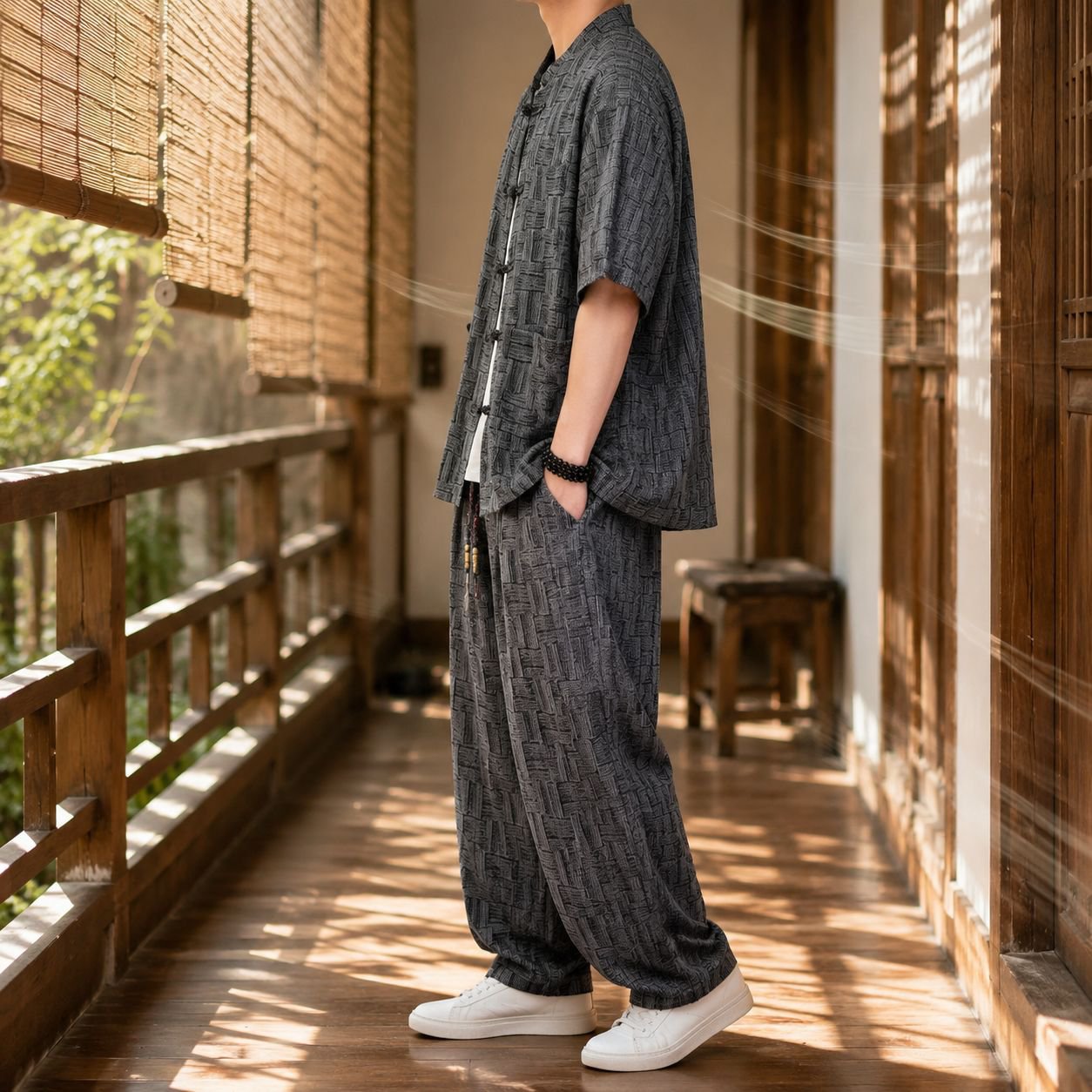 伝統的な中国結びボタンのディテール写真