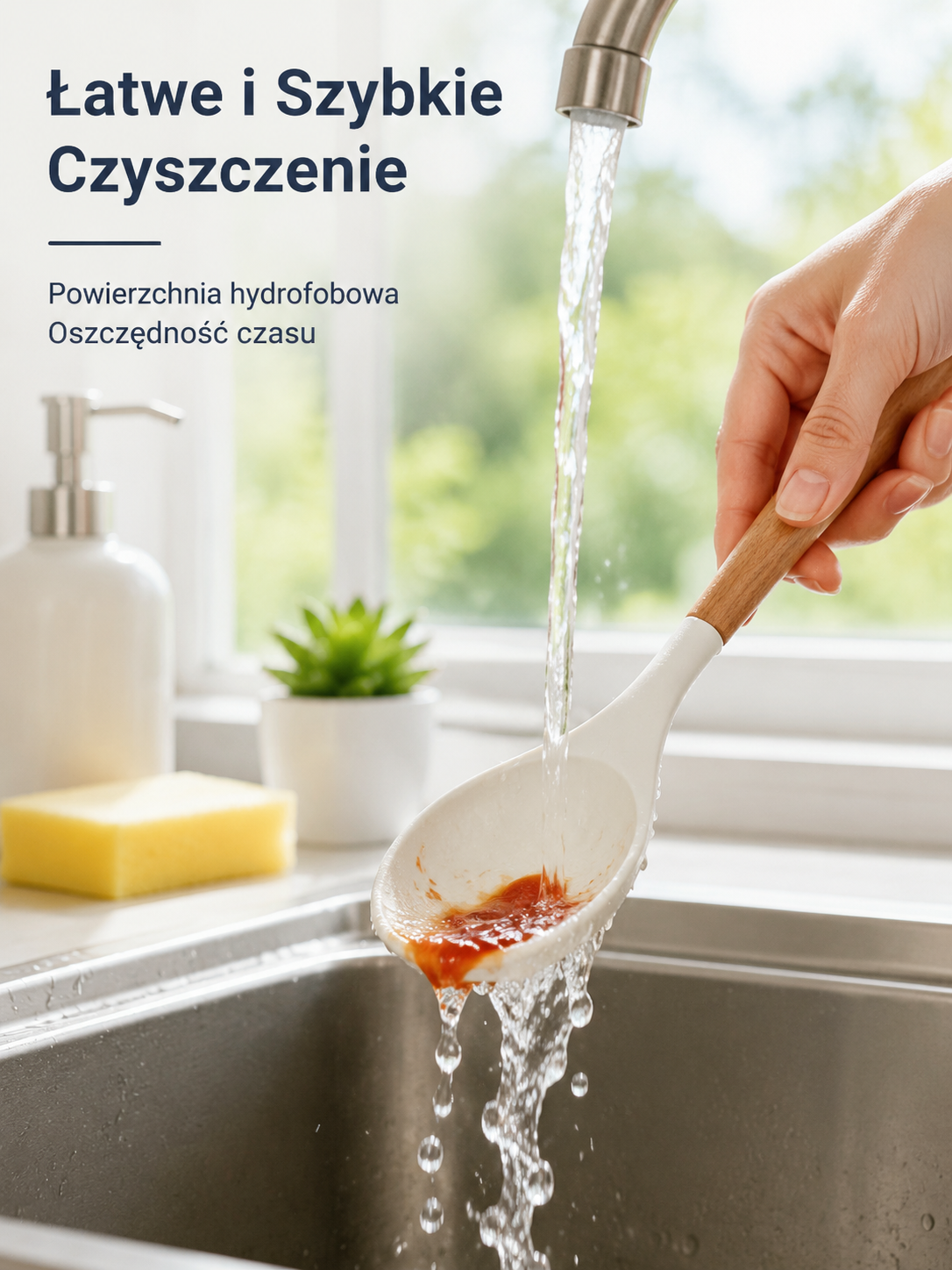 Zestaw silikonowych łopatek i łyżek kuchennych wielofunkcyjnych, odpornych na wysoką temperaturę