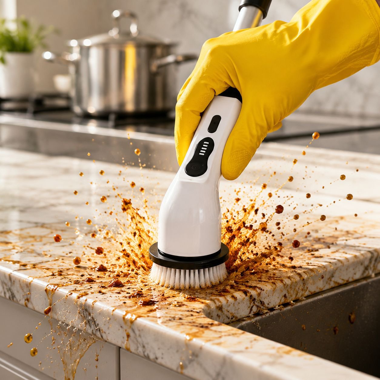 Ergonomic design cleaning brush for comfortable grip