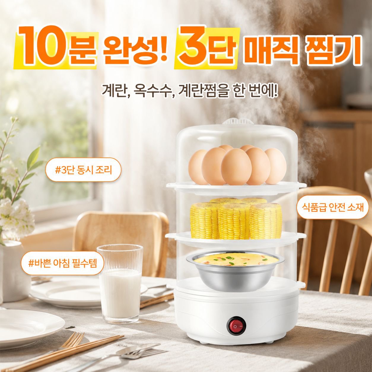다기능 소형 달걀 조리기 조식기