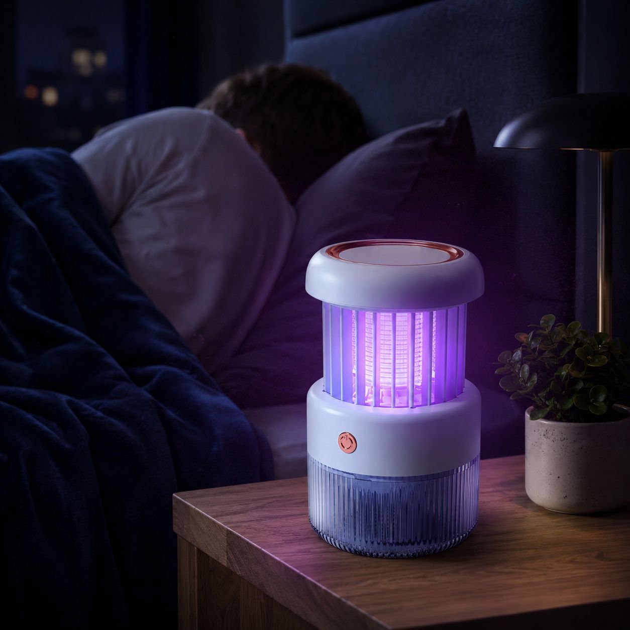 Wireless mosquito killer for home and bedroom, suitable for outdoor camping, silent mosquito repelle