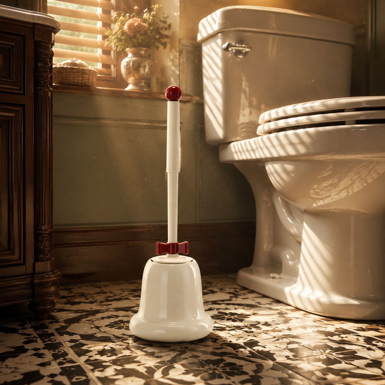 Floor-Standing Household Toilet Brush, Long Handle, Cleaning and Refreshing
