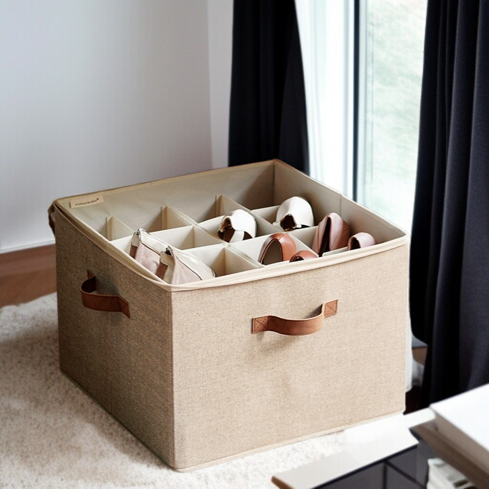 省スペースで整頓できるクリア収納ボックス