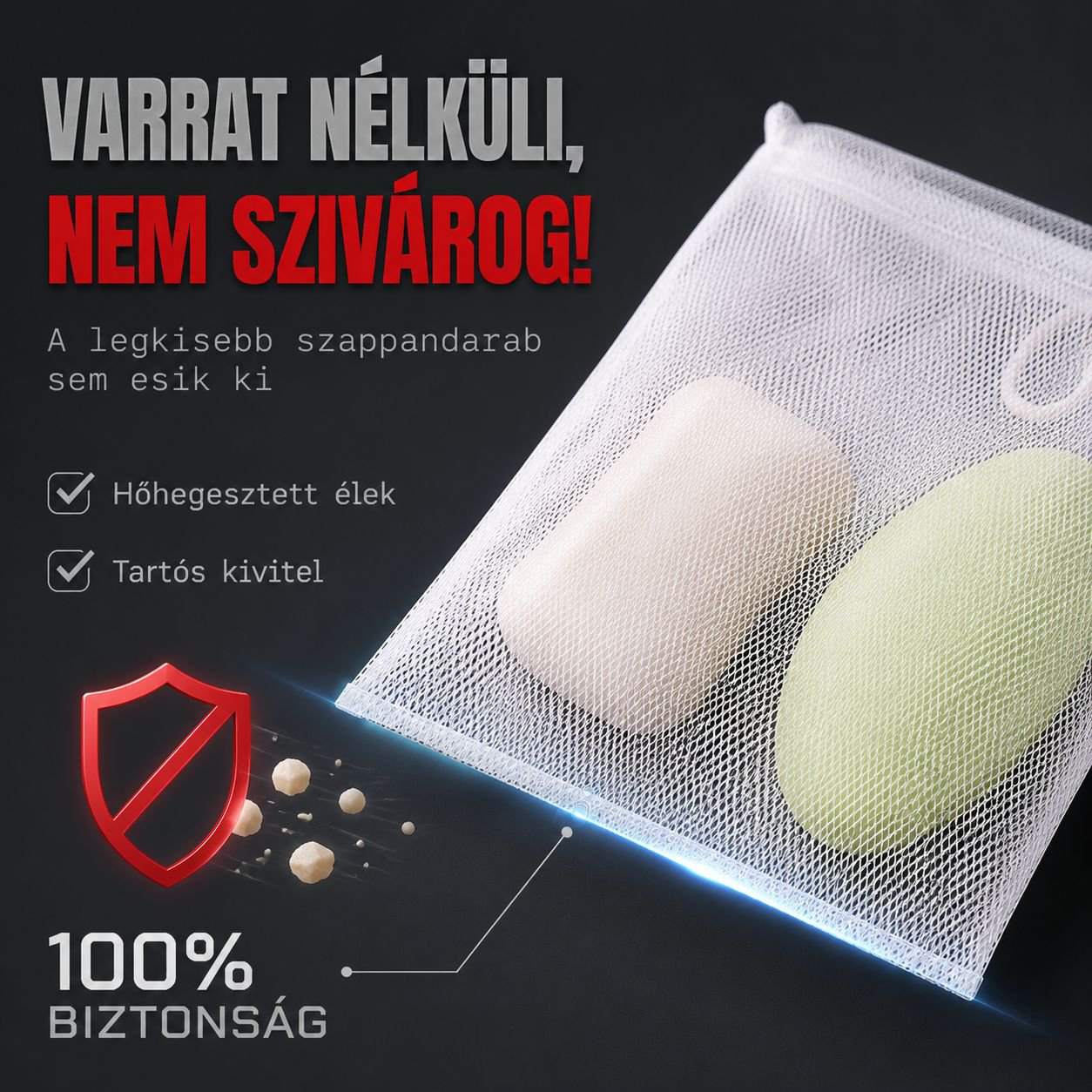 Habképző háló arctisztítóhoz