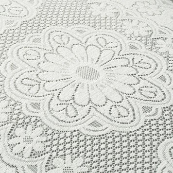 Vielseitige Tischdecke und Sofatuch aus gestricktem Chiffon und Spitze, rutschfest