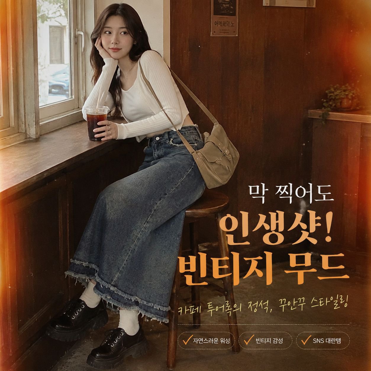여성 하이웨스트 데님 A라인 미디 스커트, 슬림핏, 빈티지 프린지, 귀여운 스타일
