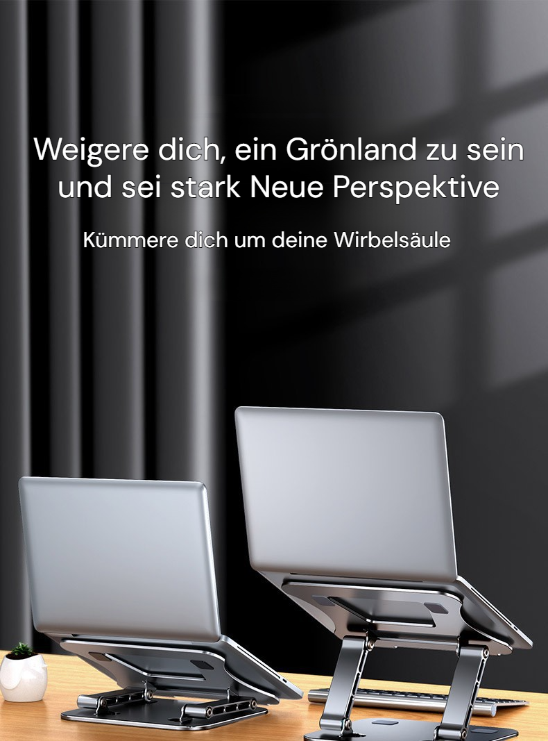 Drehbarer Laptop-Ständer aus Karbonstahl für ergonomisches Arbeiten