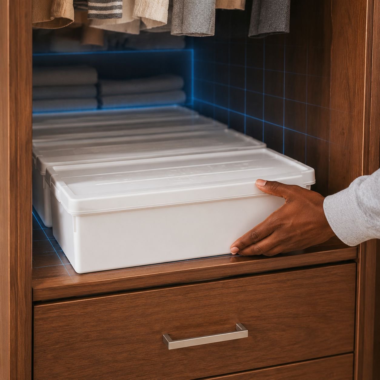 Multifunktionale Aufbewahrungsbox für Zuhause