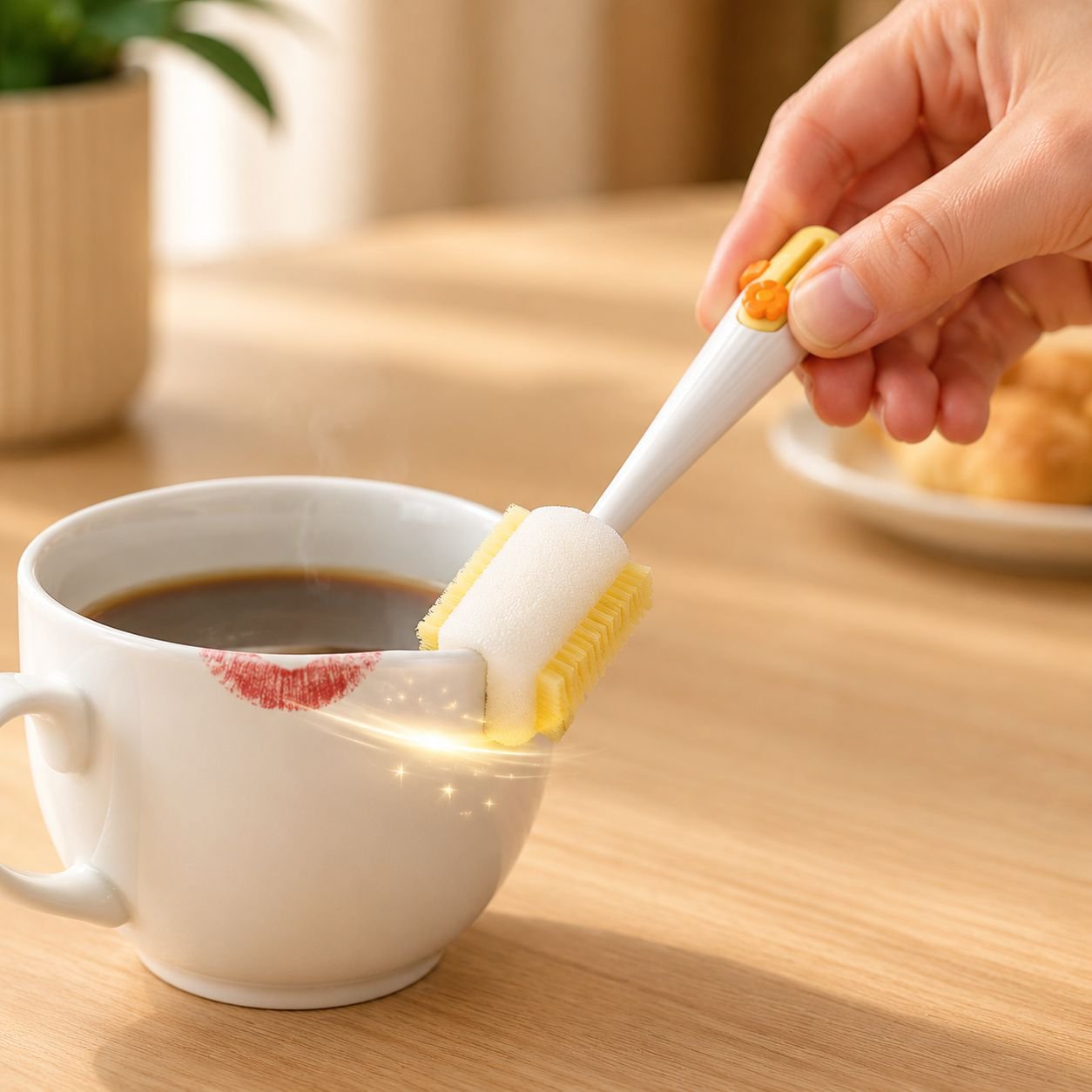 Multifunctional Long Bottle Brush with Sponge for Cleaning Bottles