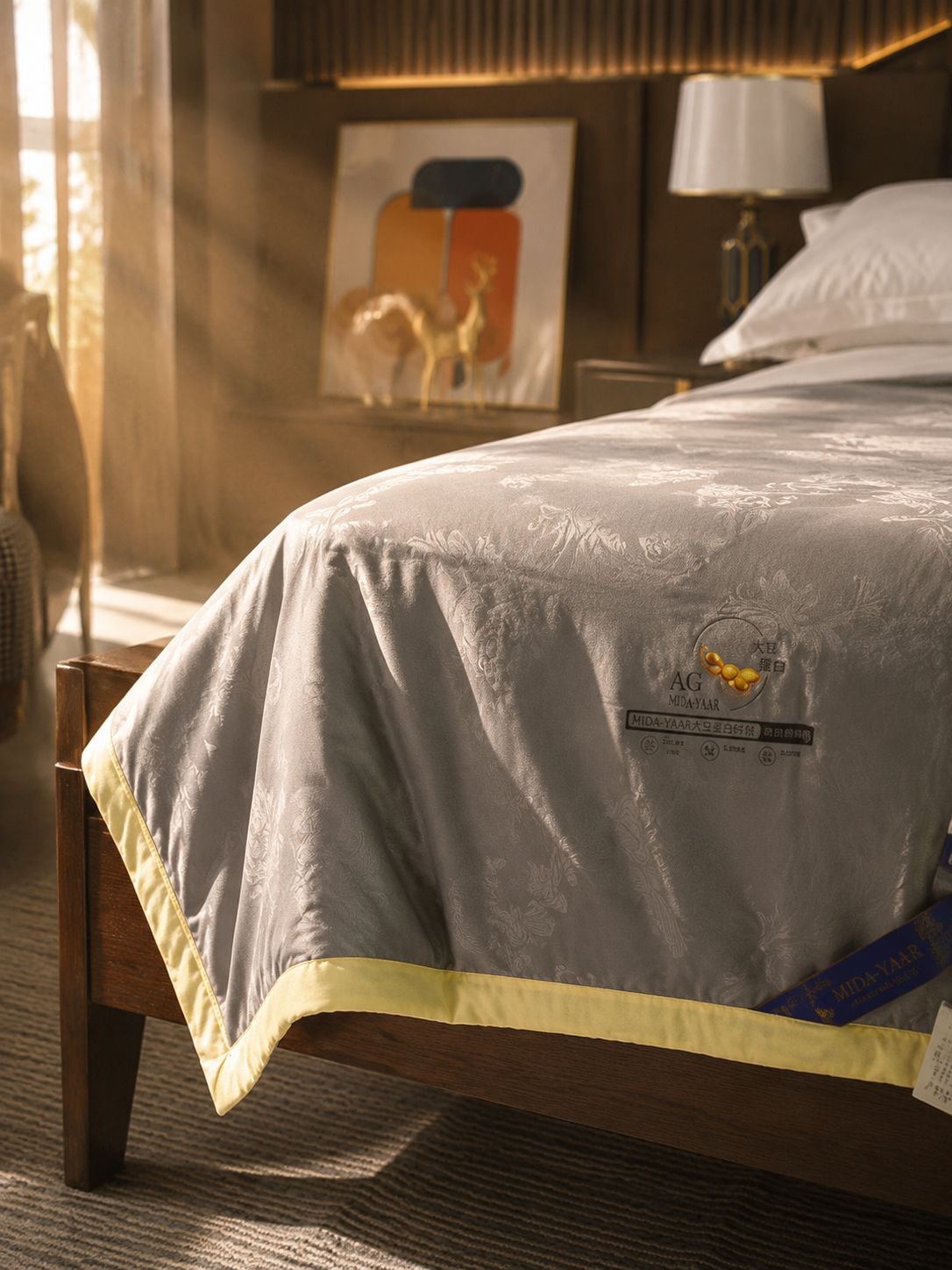 Soft and hypoallergenic soybean fiber bedding