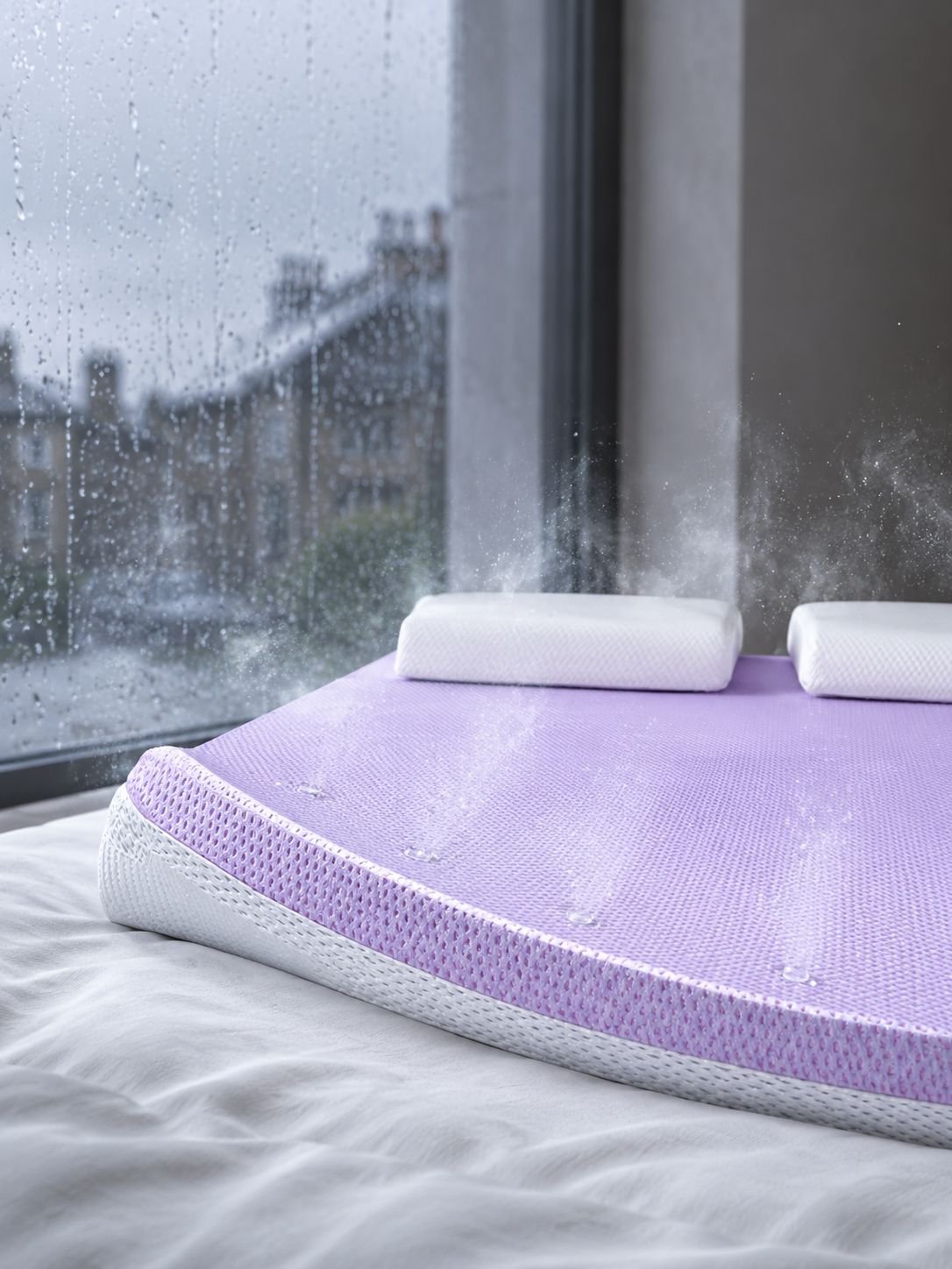 Easy to install mattress cover for dorm rooms