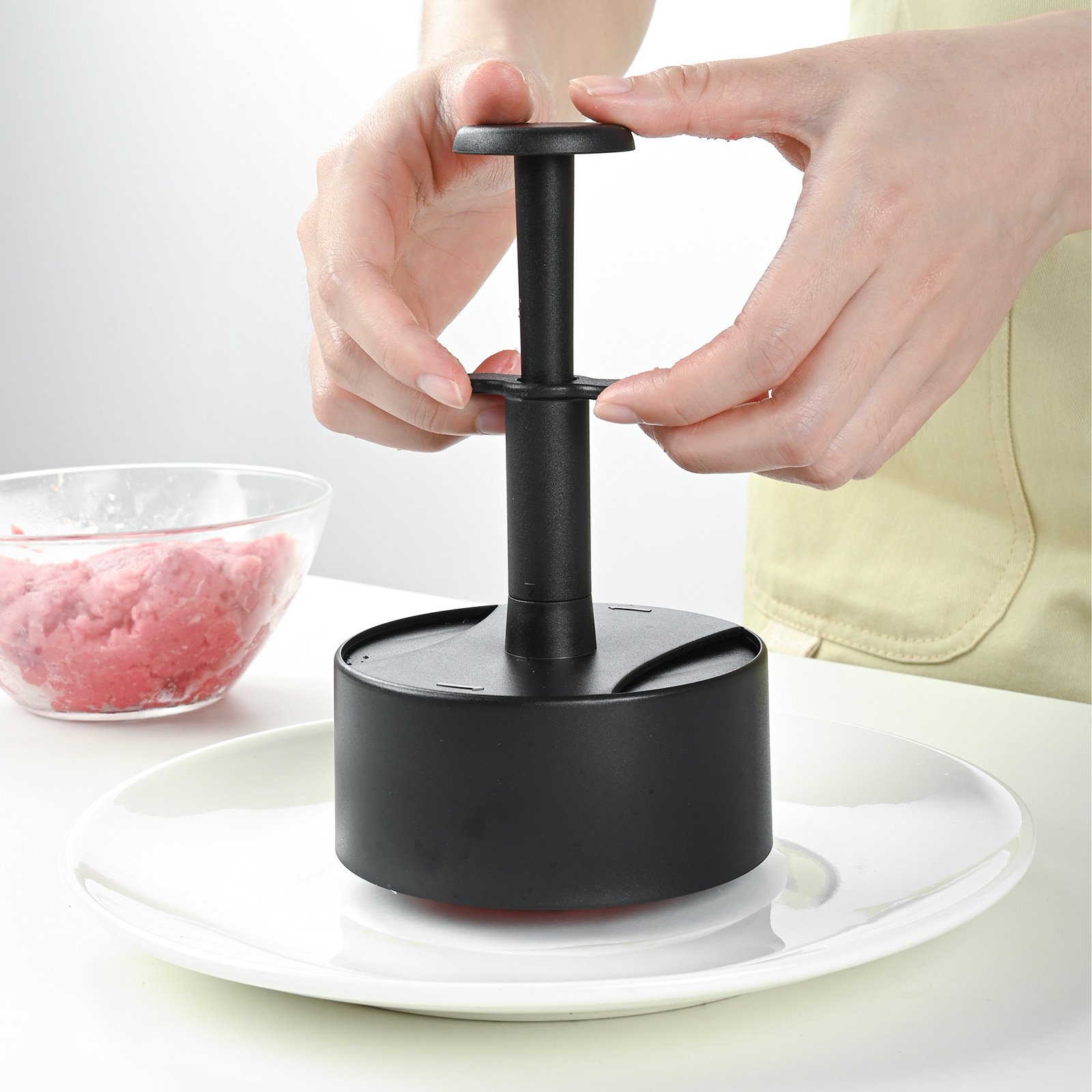 圓形漢堡肉饼壓製器