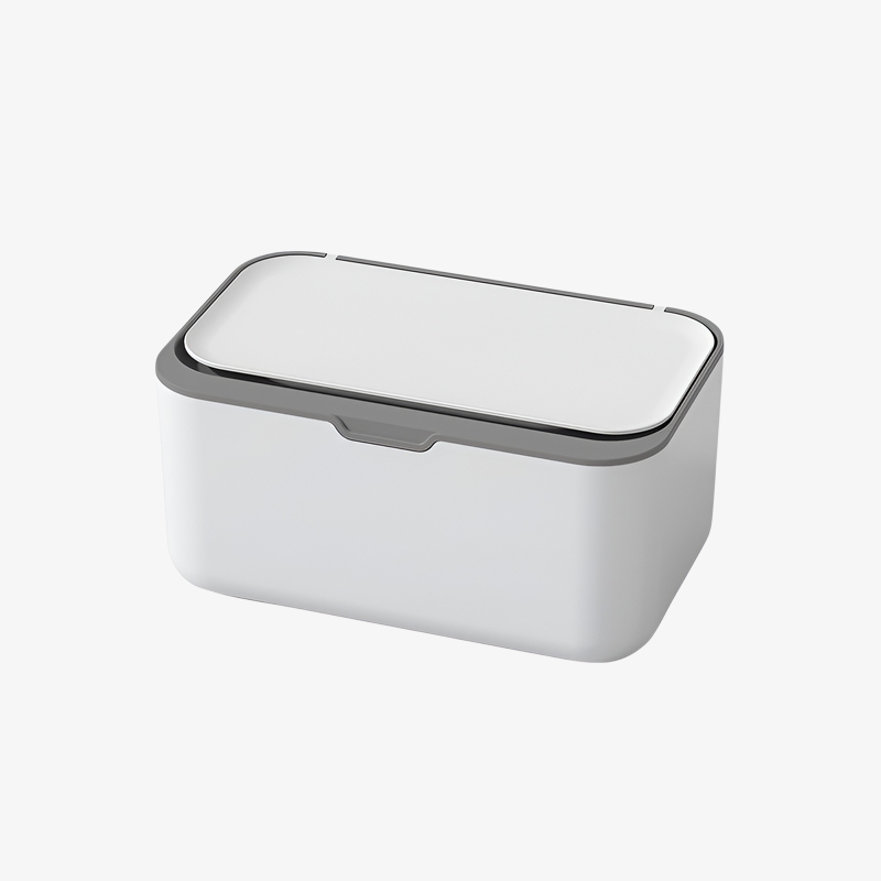 シンプルなインテリアに馴染むウェットティッシュボックス