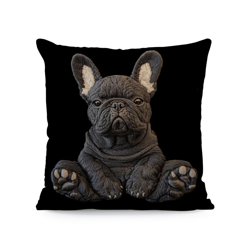 萌趣3D羊駝與狗狗動物抱枕套