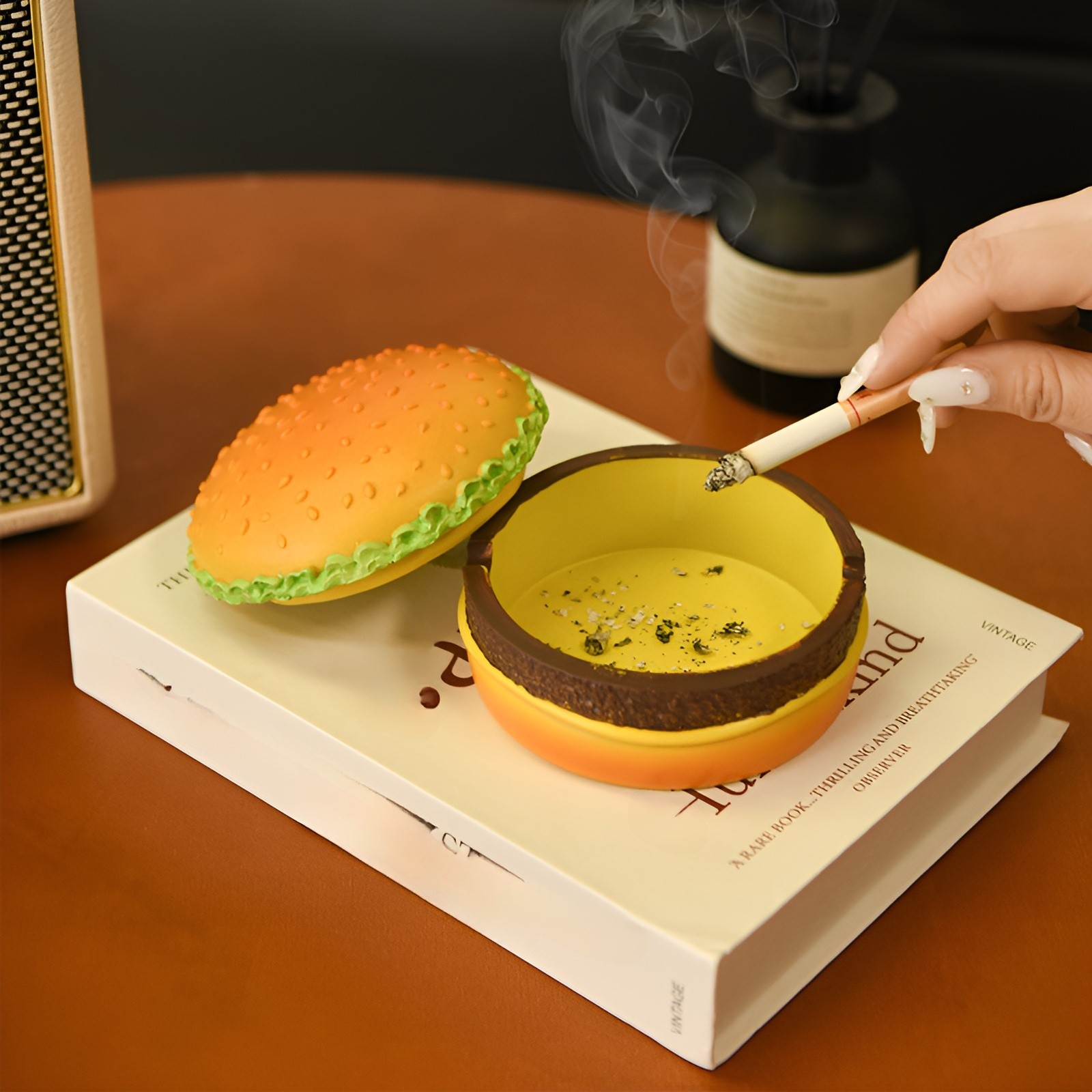 ホームリビングルーム用ハンバーガー灰皿