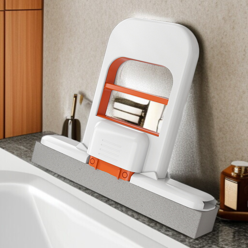 편리한 글루 밀대로 먼지 제거하는 장면