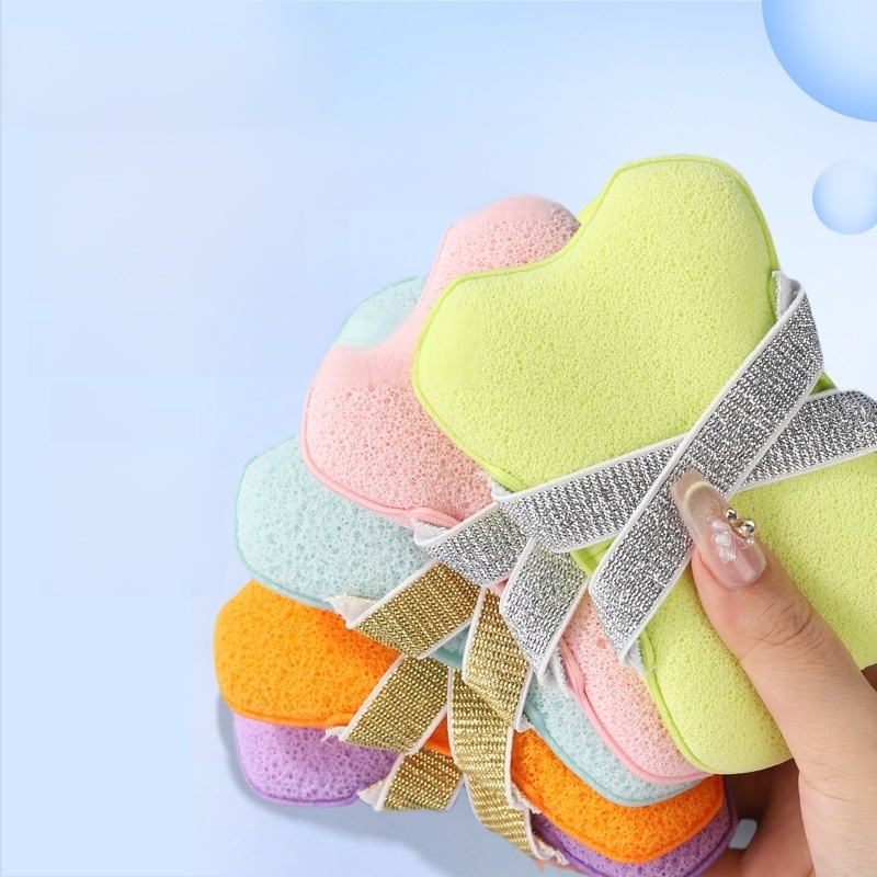 Double Ribbon Bath Soap Sponge