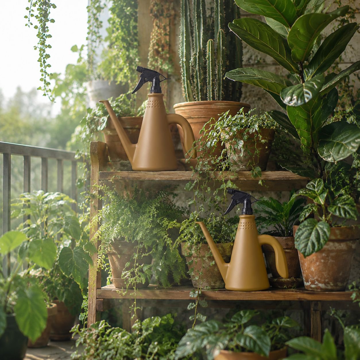 Modern design dual-purpose flower shower and watering pot
