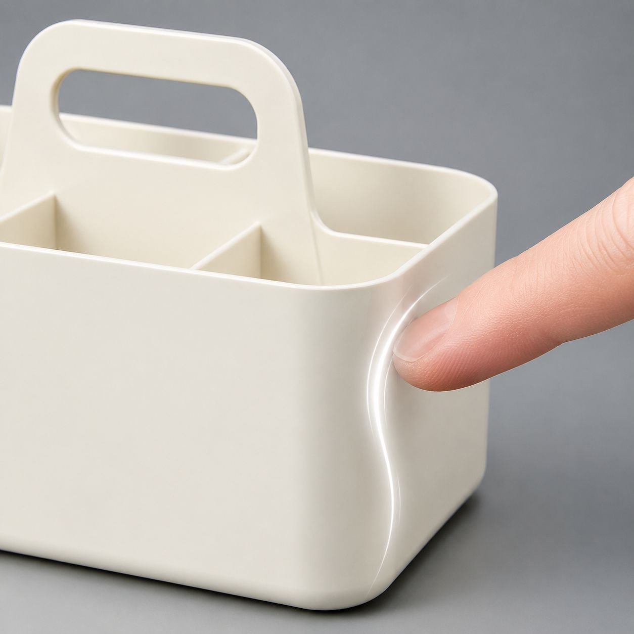 Aufbewahrungsbox mit separaten Fächern für Ordnung