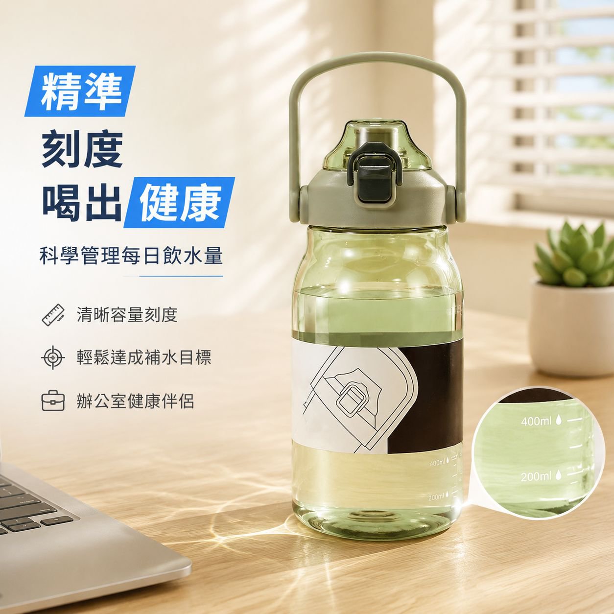 大容量塑膠水杯 帶吸管