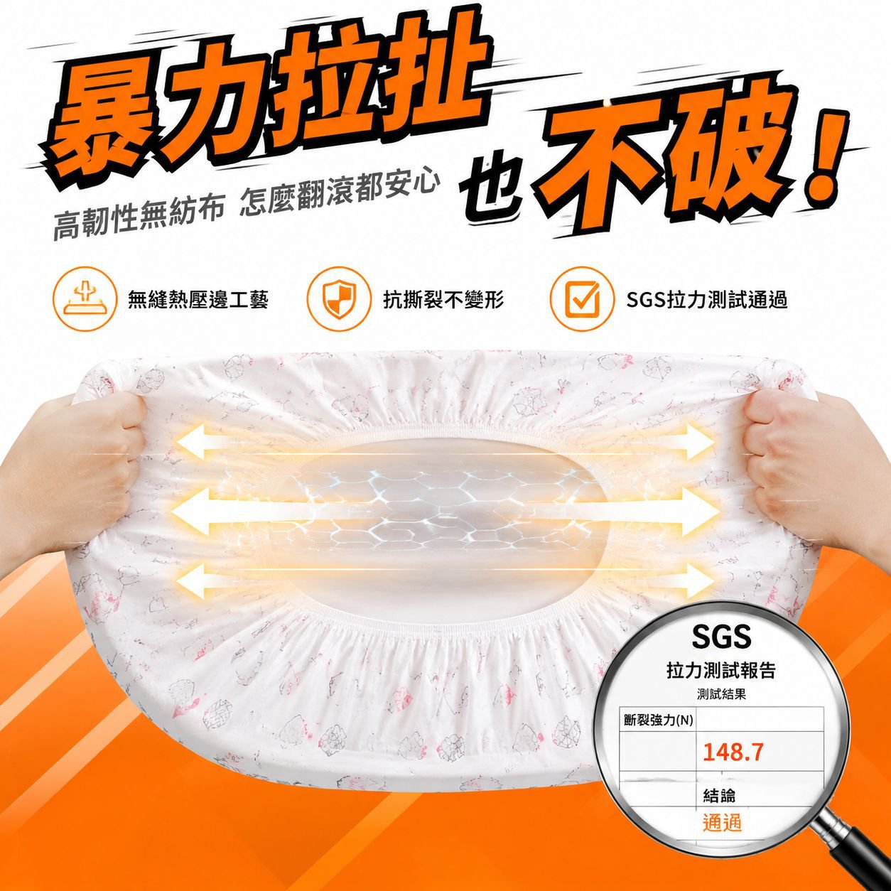 便攜式一次性床單被罩套裝（四件套）