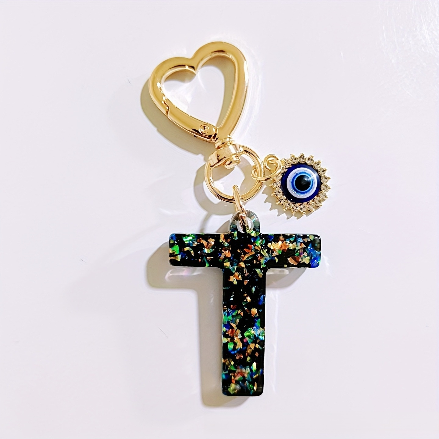 Porte-clés lettre femme, accessoire de mode créatif, décoration de clé porte-bonheur