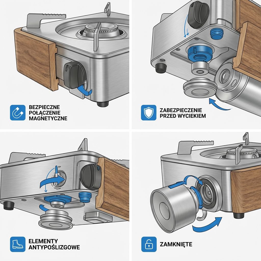 Przenośna kuchenka gazowa