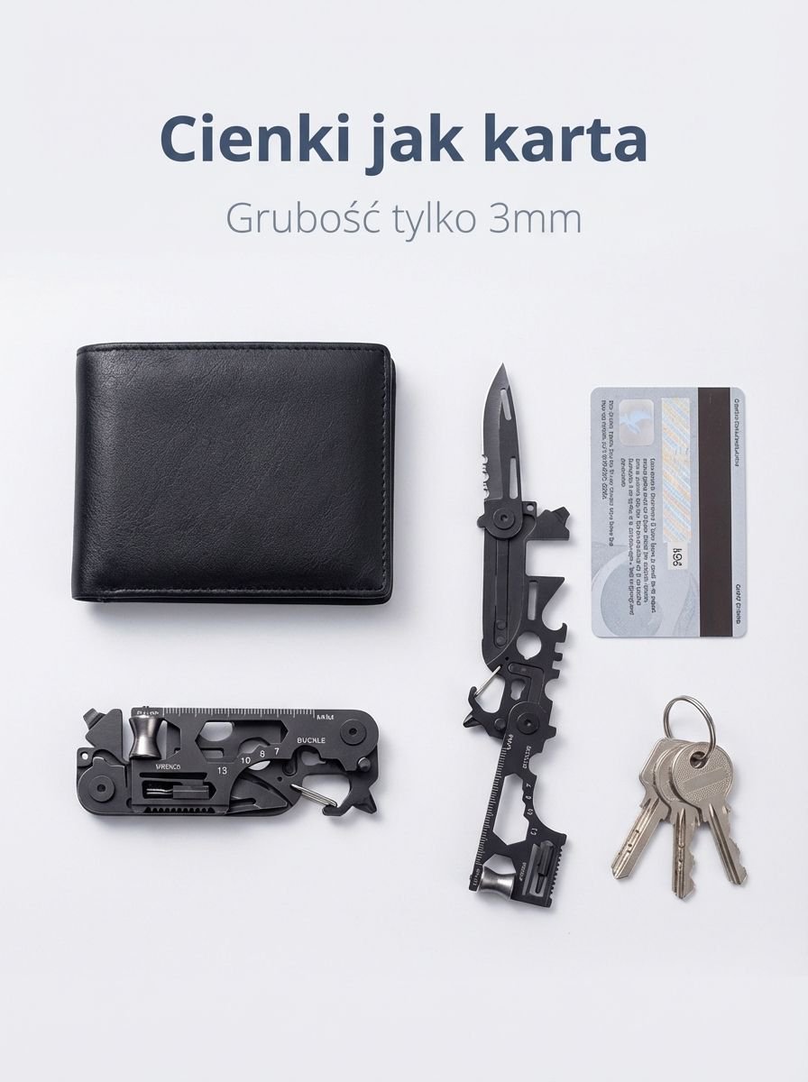 Kompaktowy nóż do kart na białym tle