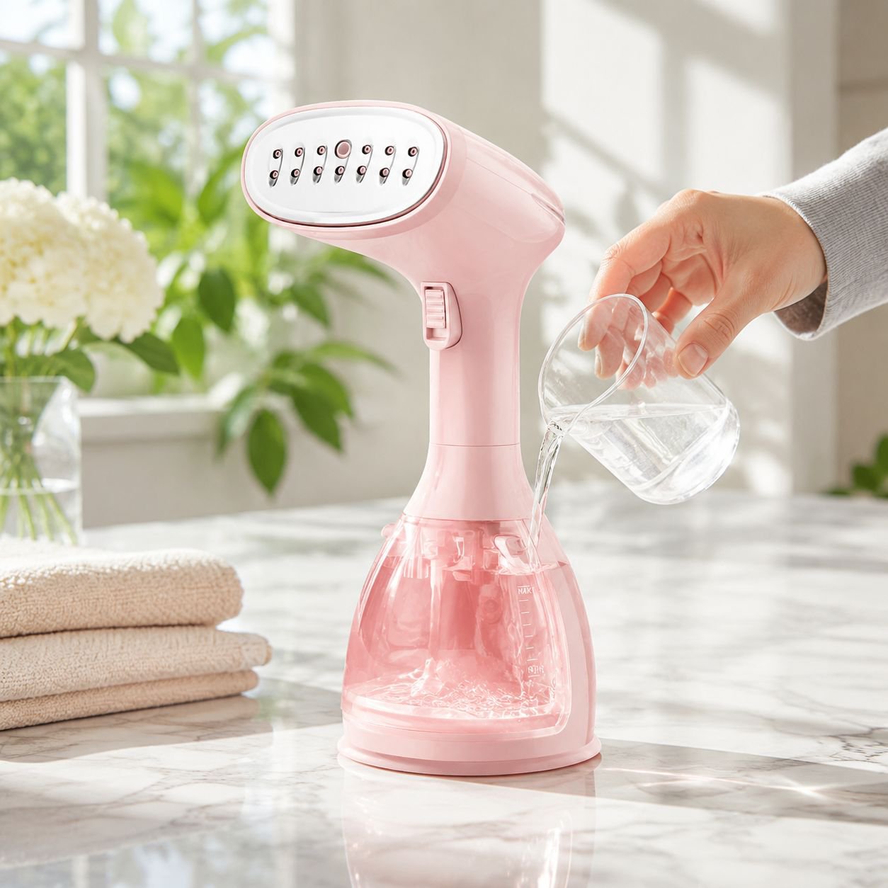 Easy-to-use hanging steam ironing machine