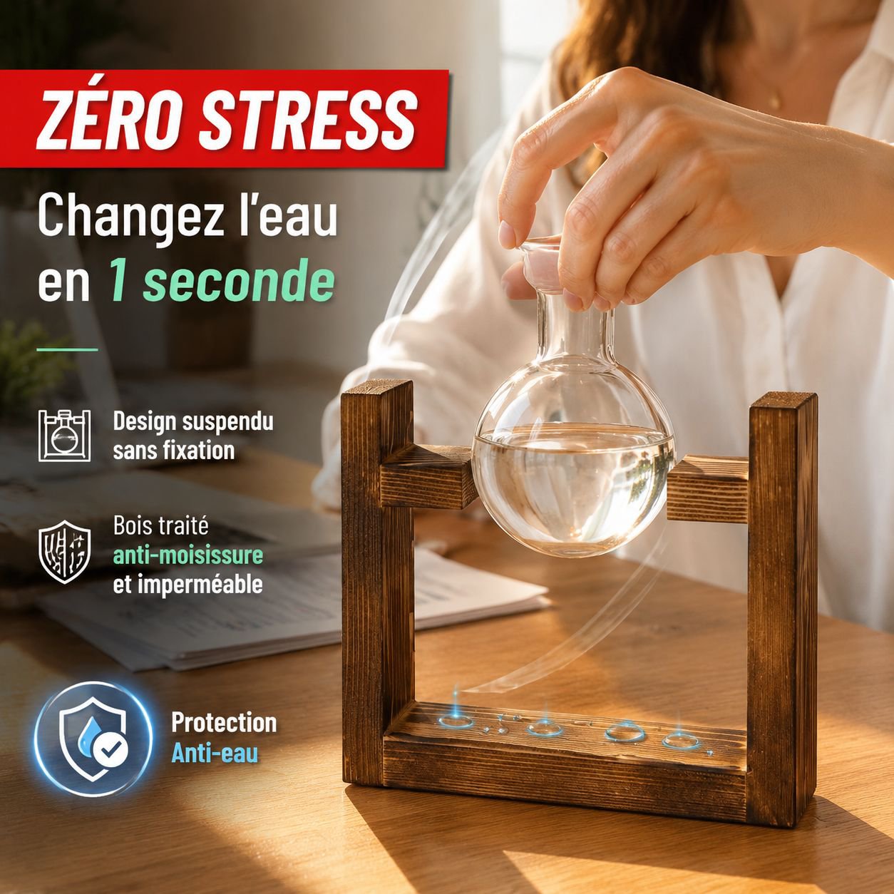  récipient pour plantes d'intérieur, décoration de salon