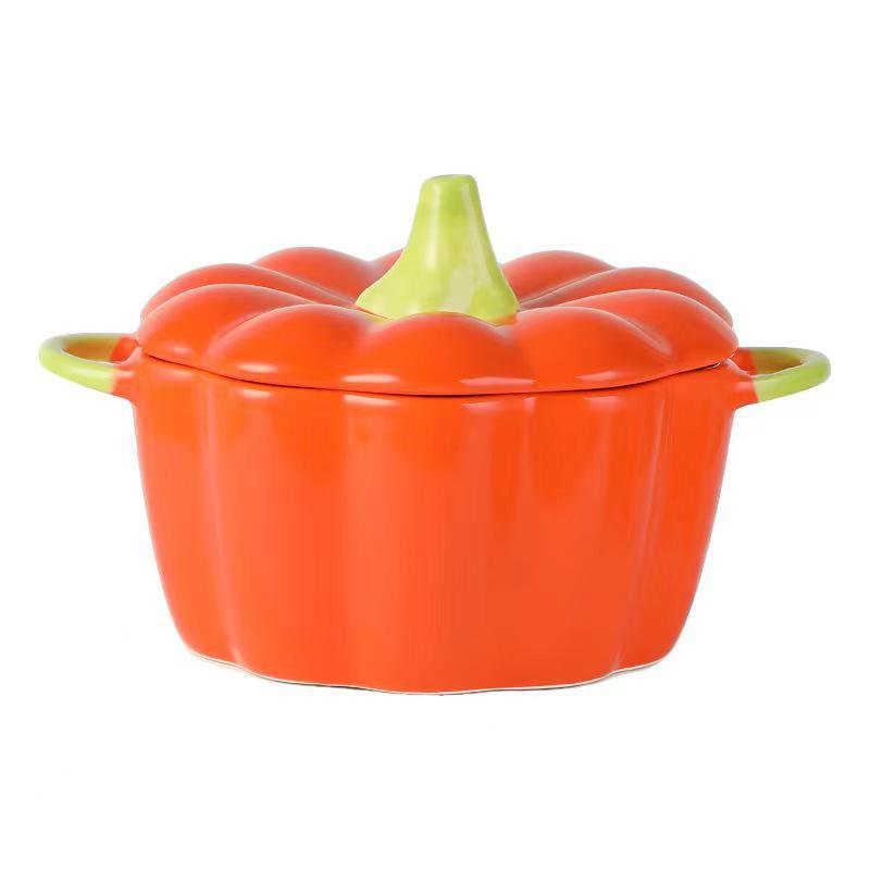 Cuenco de arroz de cerámica con colores bajo esmalte