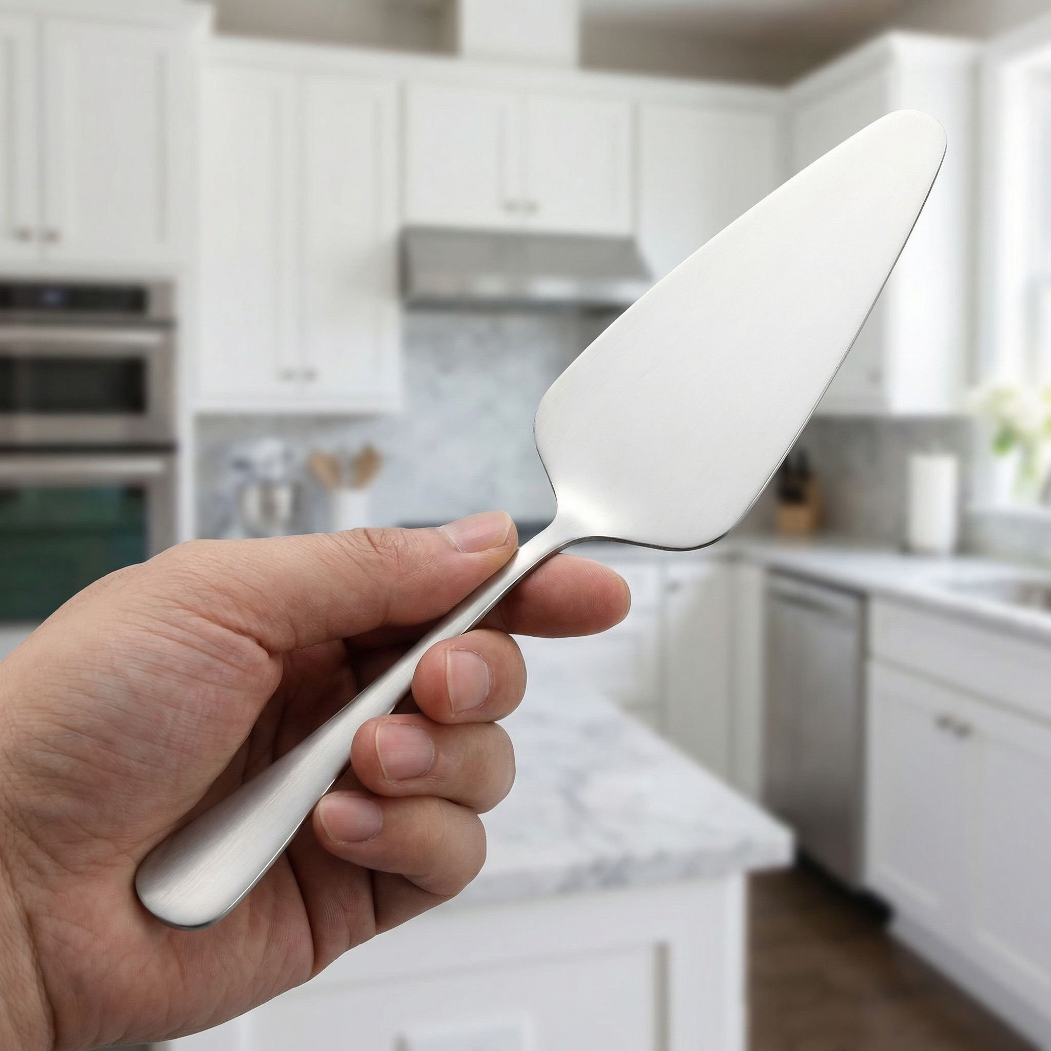 Stainless steel triangular pizza cake spatula