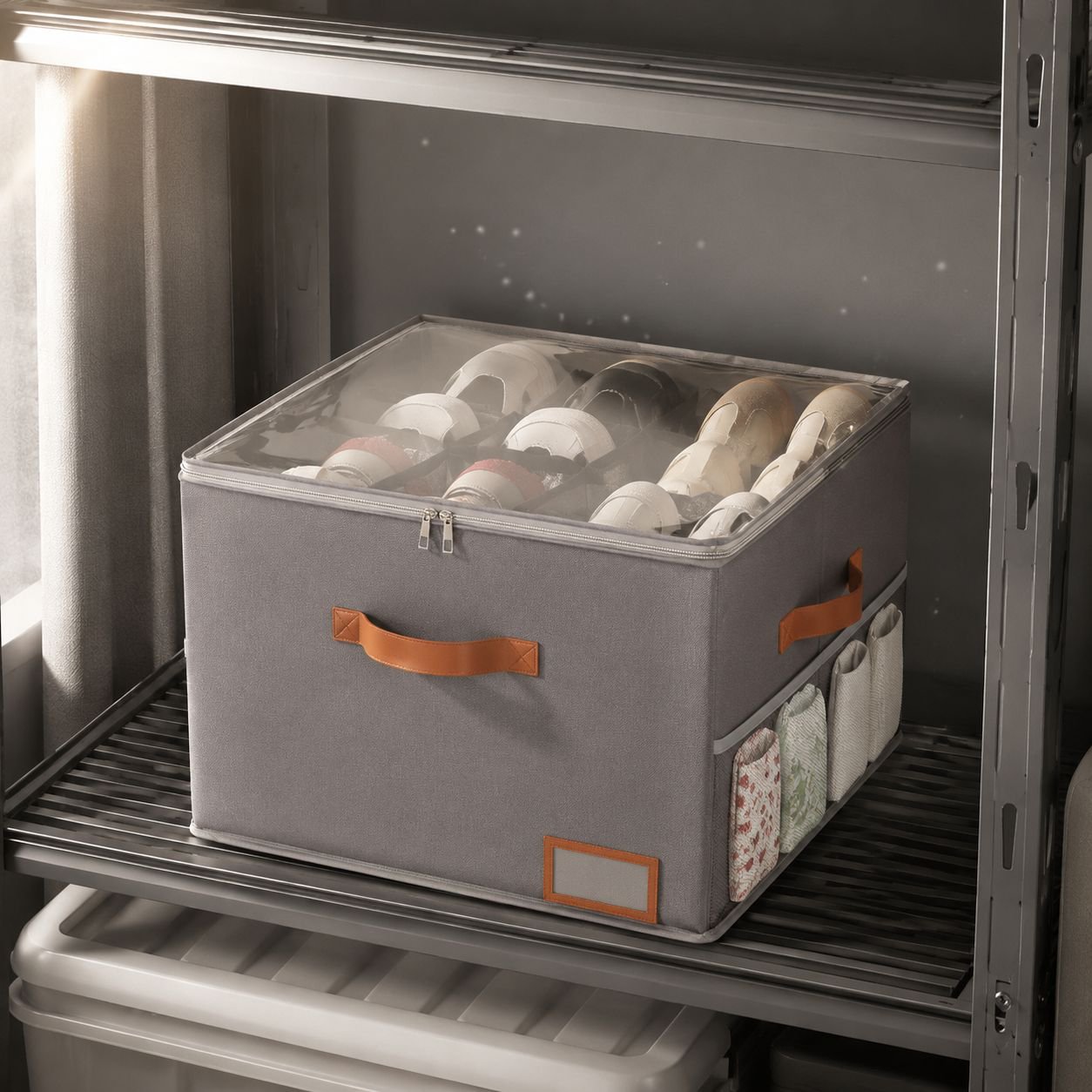 Schuhbox aus Stoff – faltbar und leicht zu verstauen
