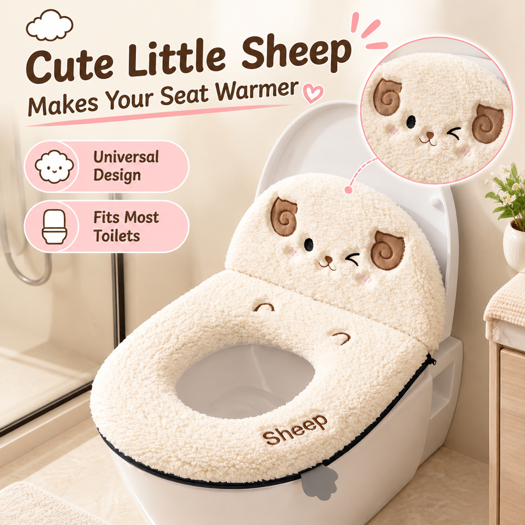 New style toilet seat cushion, cute and thickened plush, washable, suitable for all seasons, perfect