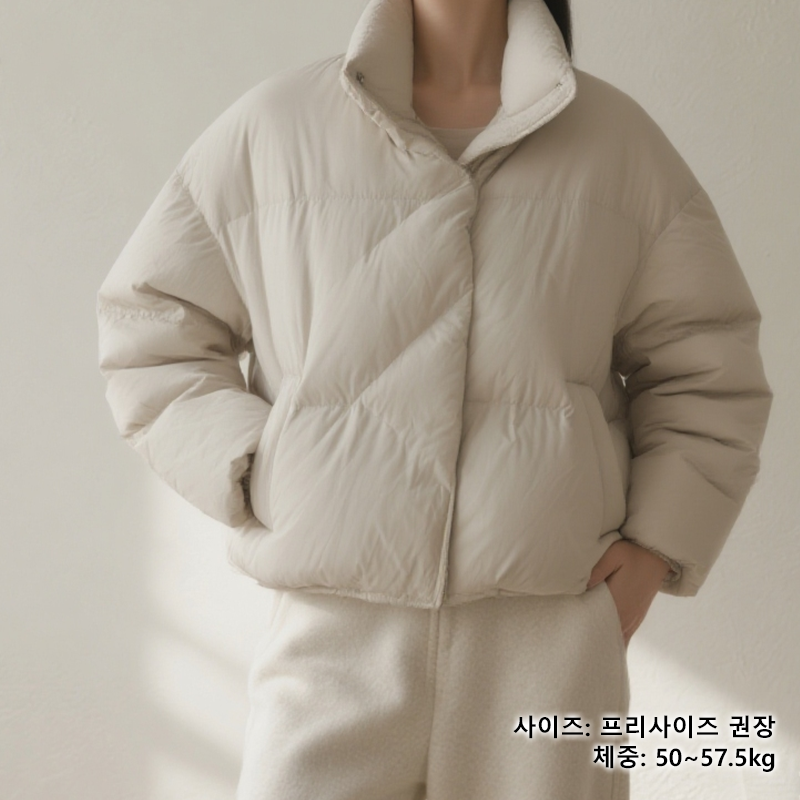 겨울 데일리룩 여성 패딩 점퍼