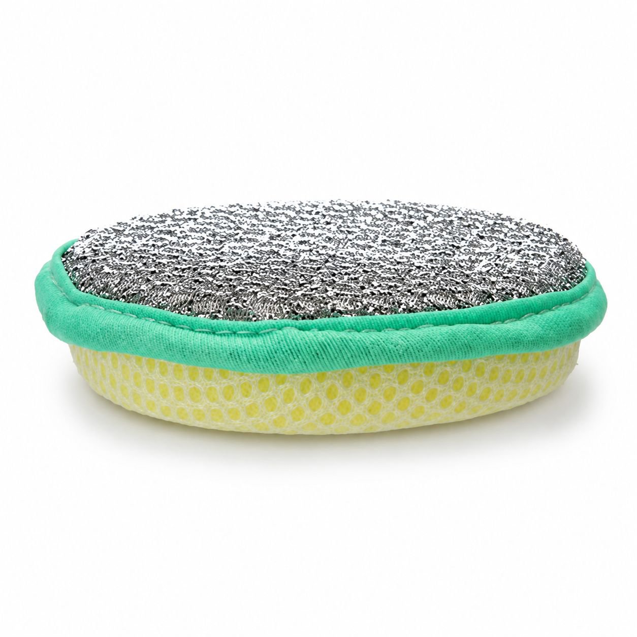 Double-Sided Round Scrubbing Sponge for Kitchen Cleaning