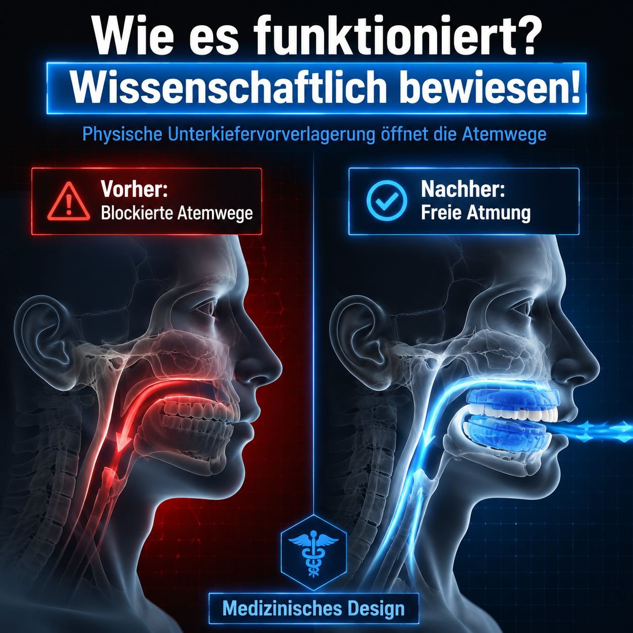 1+1 Anti-Zähneknirschen Mundschutz Set