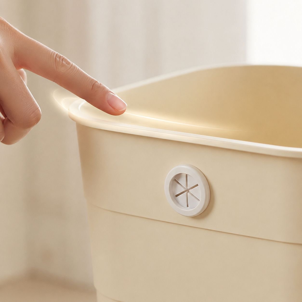 Durable and spacious household garbage can