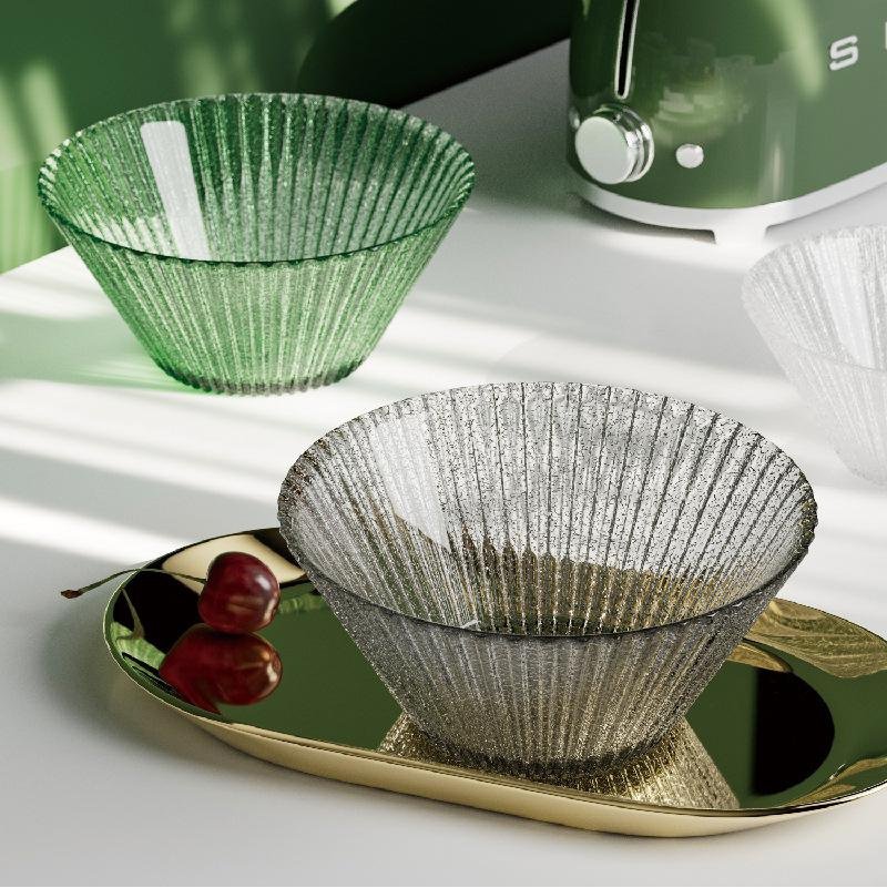 Heat-resistant Transparent Glass Bowl