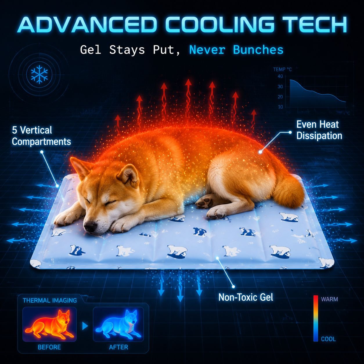 Summer Pet Cooling Mat for Cats and Dogs
