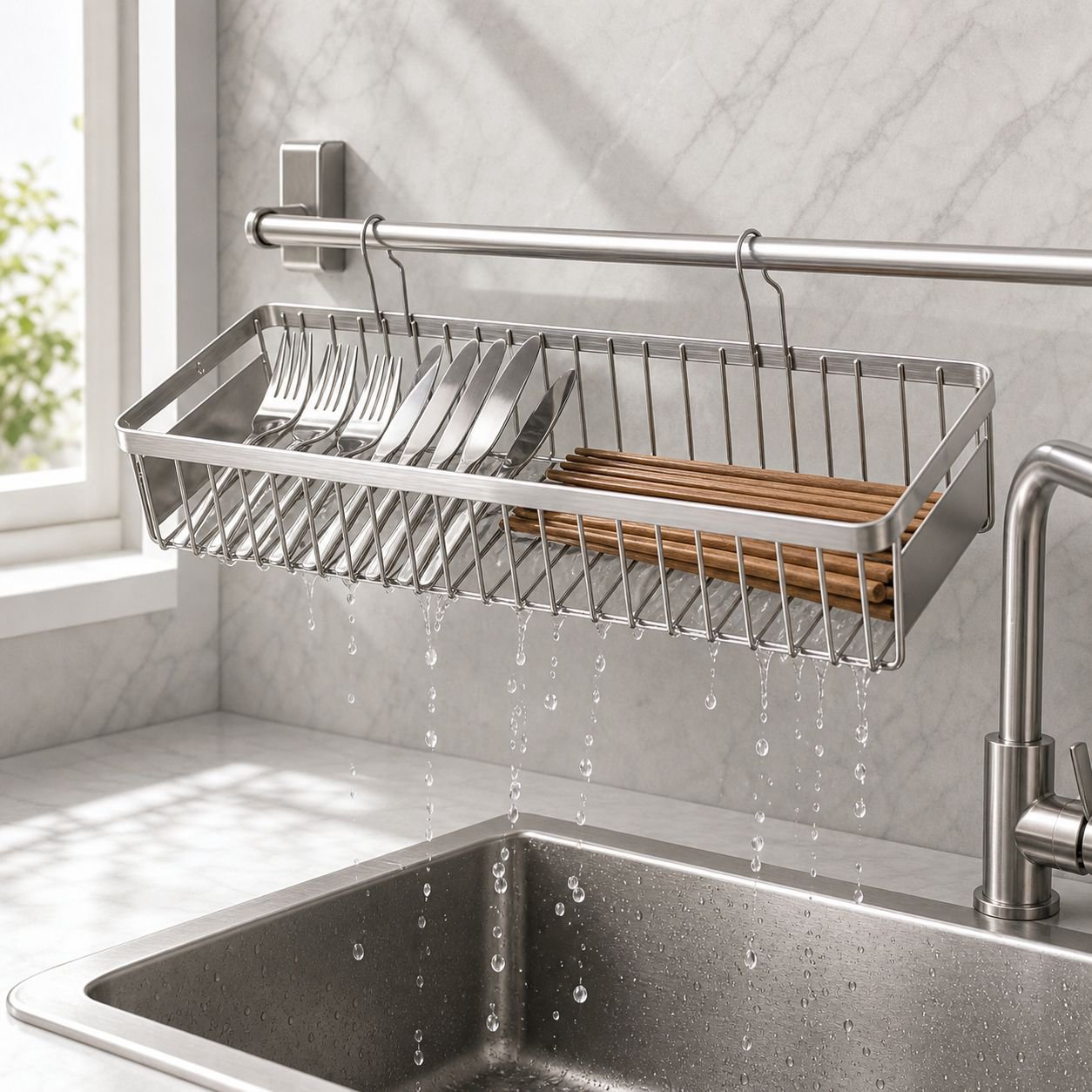Cross-border trade 304 stainless steel chopstick holder, sterilizer, chopstick cage, household kitch