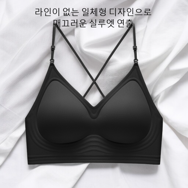 아름다운 등선과 크로스라인이 돋보이는 깔끔한 원피스 브라